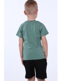 Jungen-T-Shirt mit Khaki-Aufdruck NDZ4489 – Online-Shop – Boutique